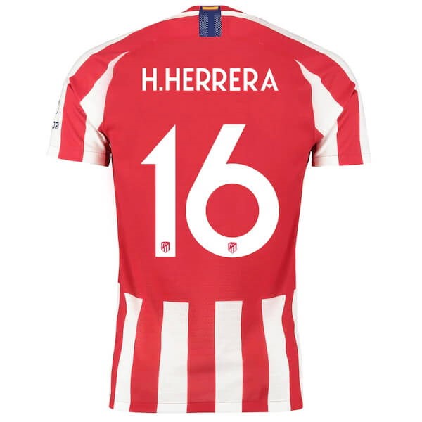 Thailand Trikot Atletico Madrid NO.16 H. Herrera 2019-20 Rote Fussballtrikots Günstig